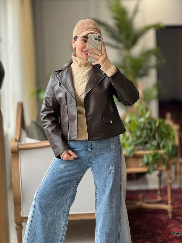 کت چرم آستردار